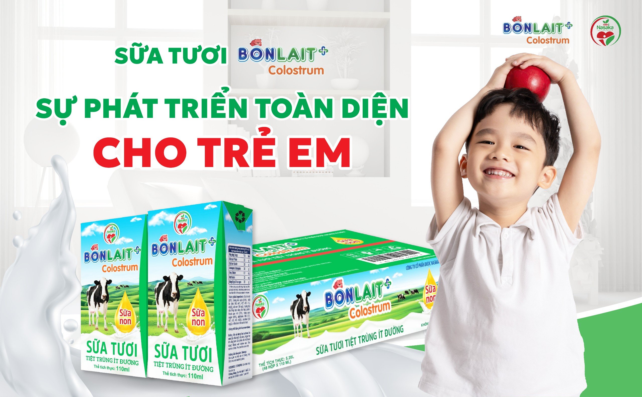 Sữa tươi Bonlait sự phát triển toàn diện cho trẻ em