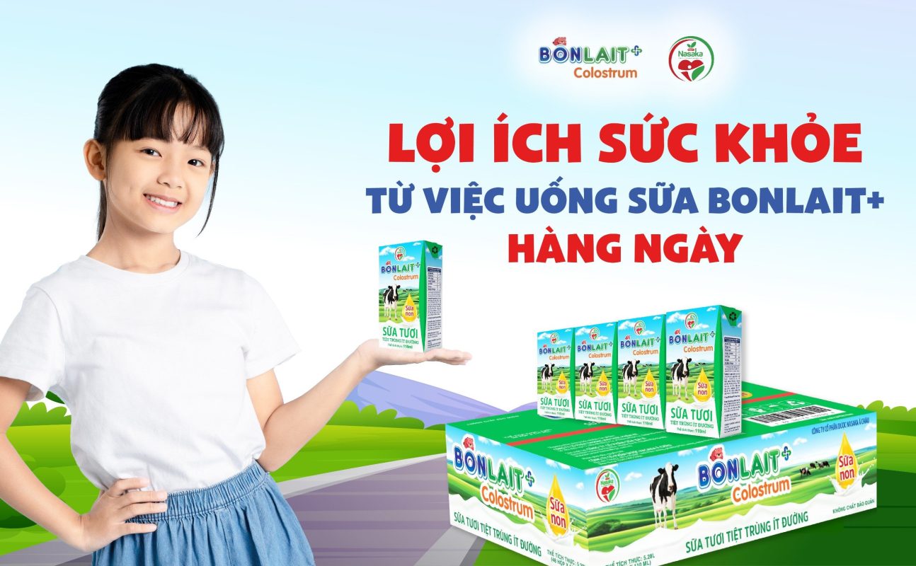 Lợi ích sức khỏe từ việc uống sữa Bonlait+ hàng ngày