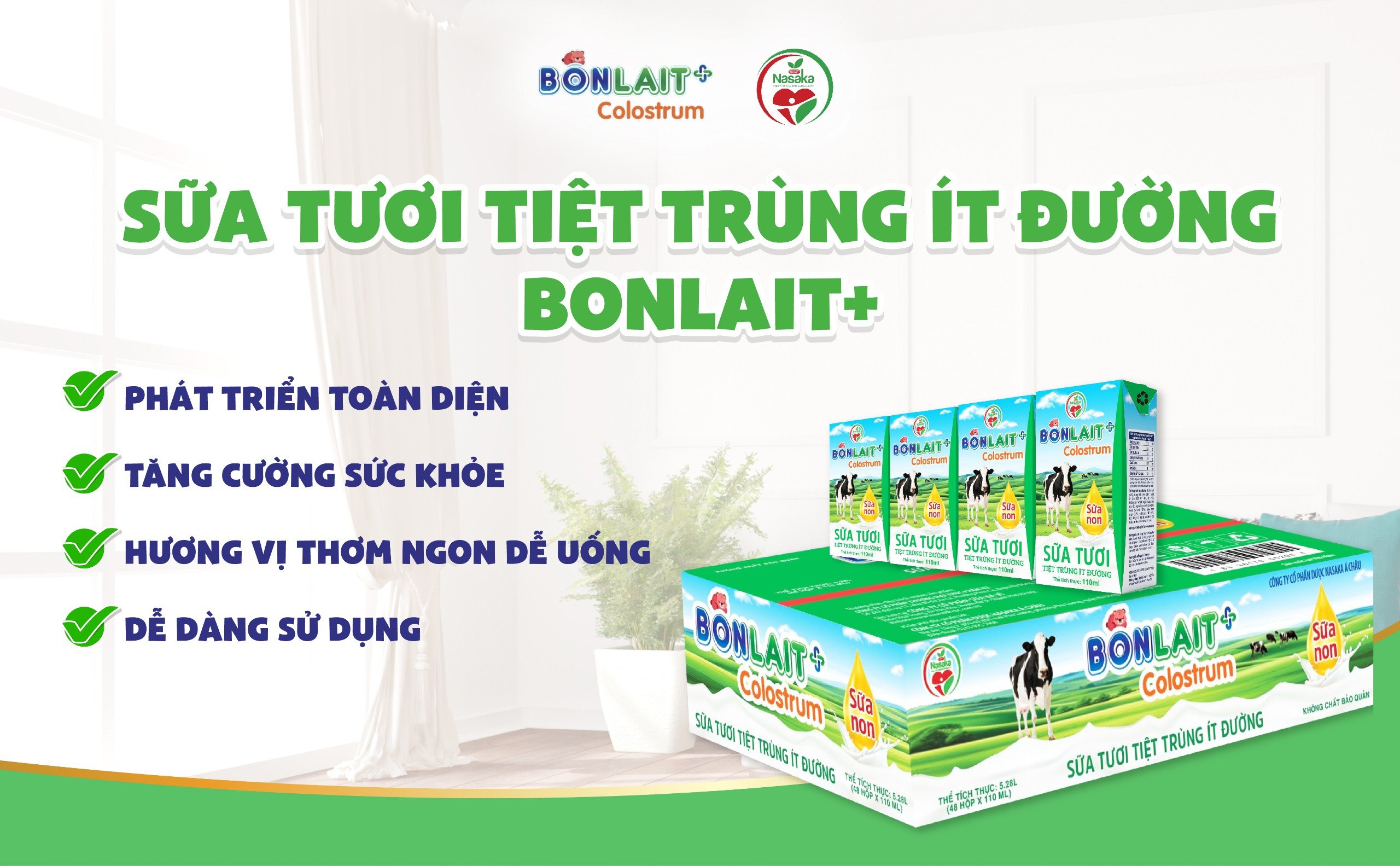 Lợi ích từ sữa tươi BonlaiT+