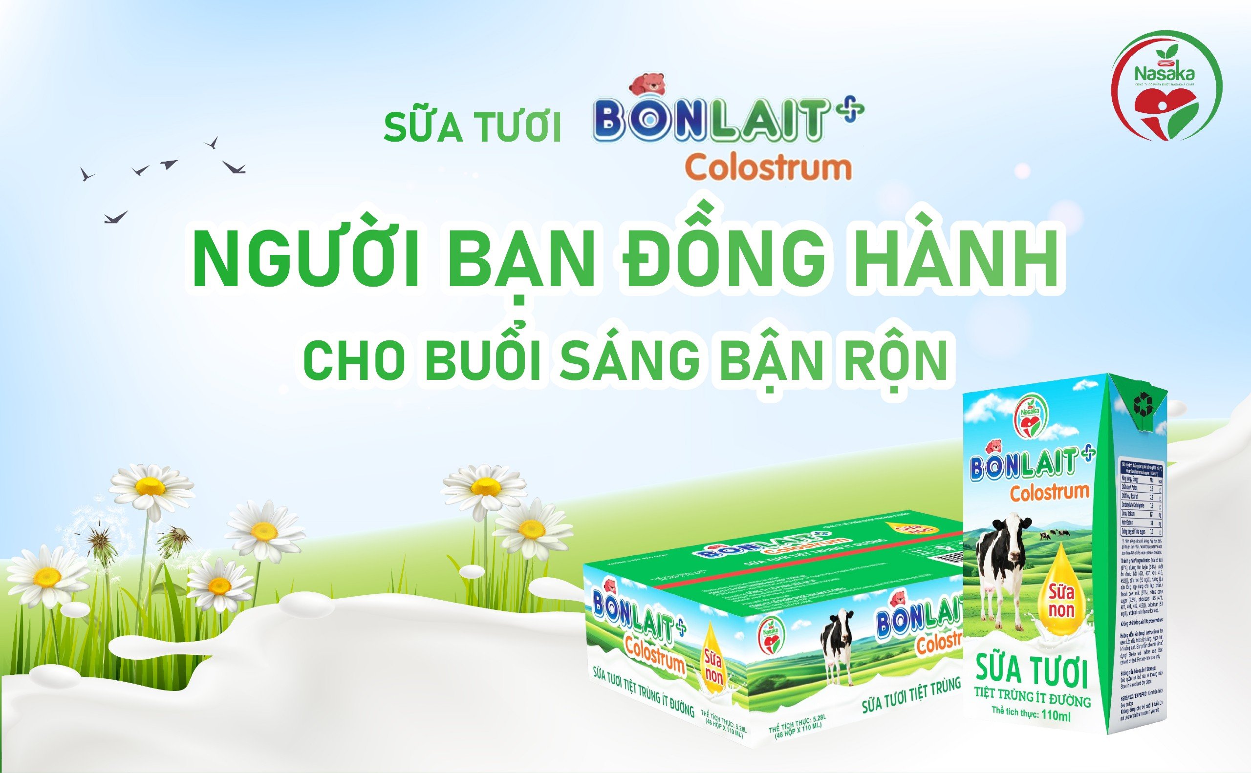 Sữa tươi Bonlait+ người bạn đồng hành trong buổi sáng bận rộn