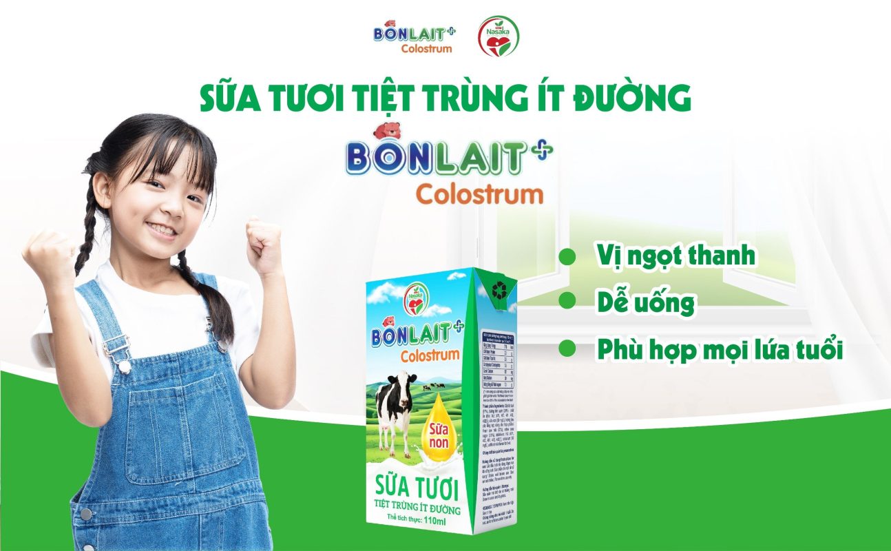 Sữa tươi tiệt trùng ít đường Bonlait+ vị ngọt thanh, dễ uống