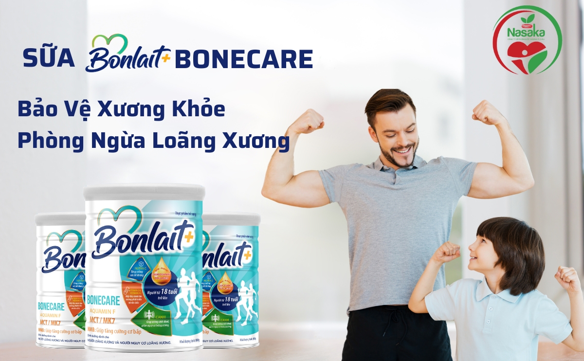 sữa bonlait+ bonecare giúp xương chắc khỏe, phòng ngừa loãng xương