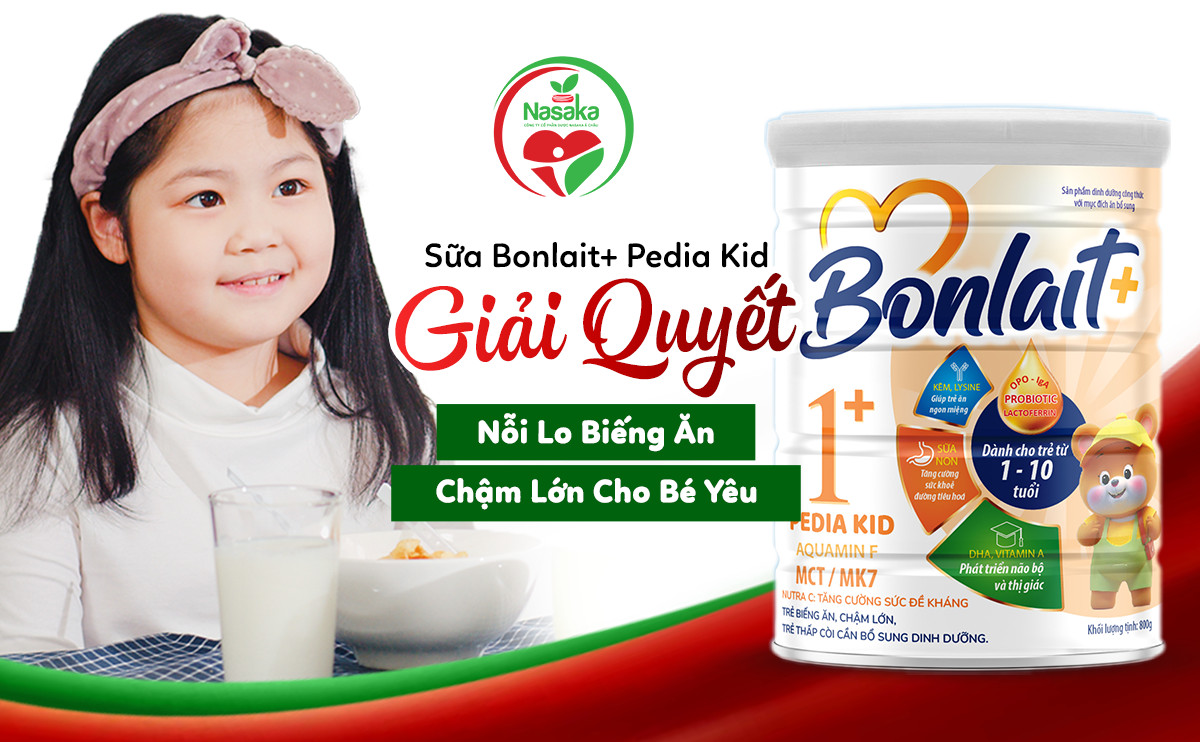 Sữa Bonlait+ Pedia Kid giải quyết nỗi lo biếng ăn, chậm lớn cho bé yêu