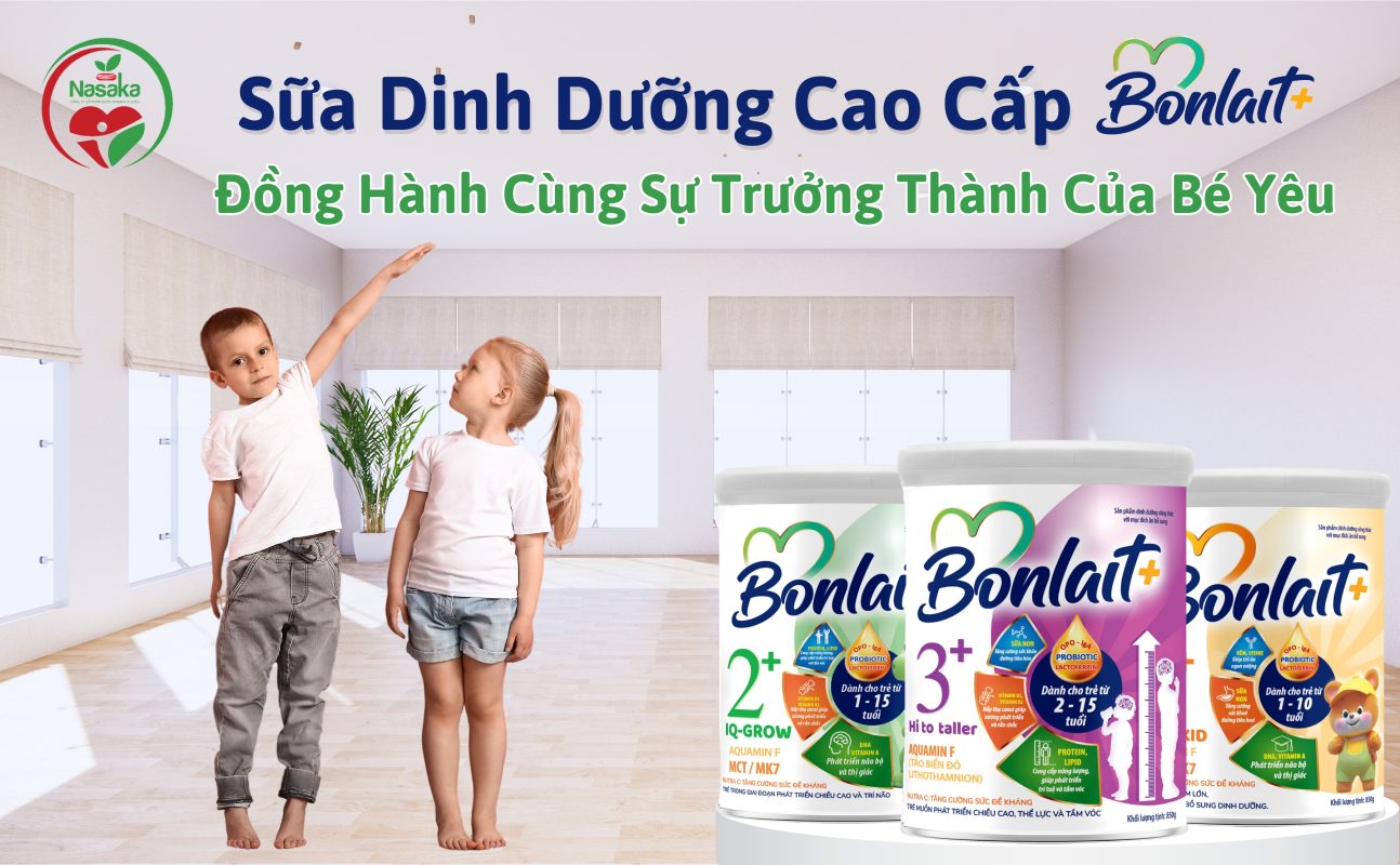 Sữa dinh dưỡng cao cấp Bonlait+ đồng hành cùng sự phát triển của bé yêu