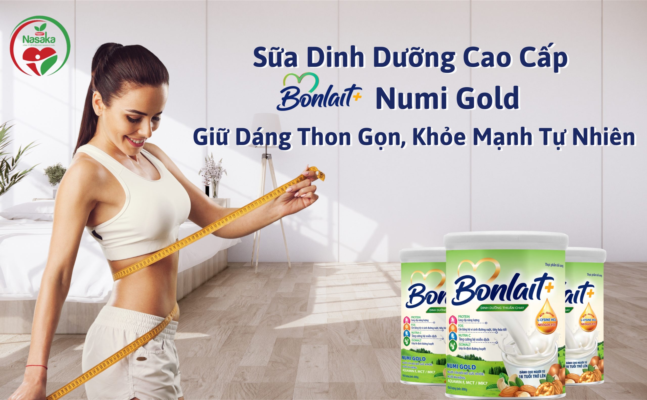 Sữa dinh dưỡng cao cấp Bonlait+ Numi Gold giữ dáng thon gọn, khỏe mạnh mỗi ngày