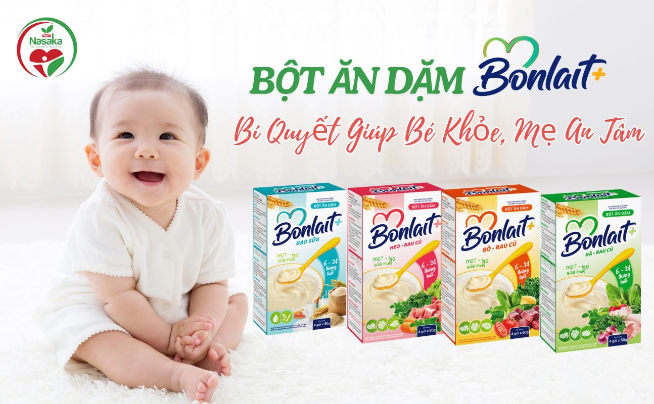 Bột ăn dặm Bonlait+ bí quyết giúp bé khỏe, mẹ an tâm