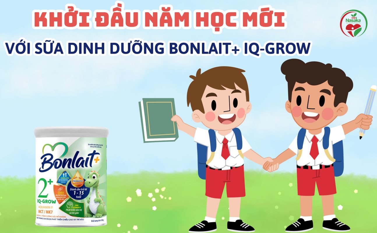 Khởi đầu năm học mới với sữa dinh dưỡng Bonlait+ IQ Grow