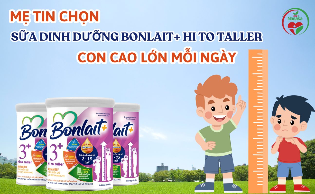 Sữa Dinh Dưỡng Bonlait+ Hi To Taller – Mẹ Tin Chọn, Con Cao Lớn Mỗi Ngày