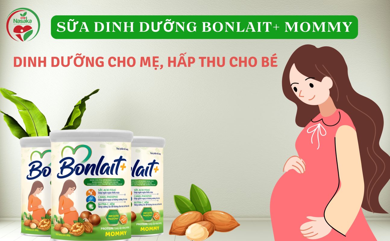 Sữa dinh dưỡng Bonlait+ Mommy, dinh dưỡng cho mẹ, hấp thu cho bé