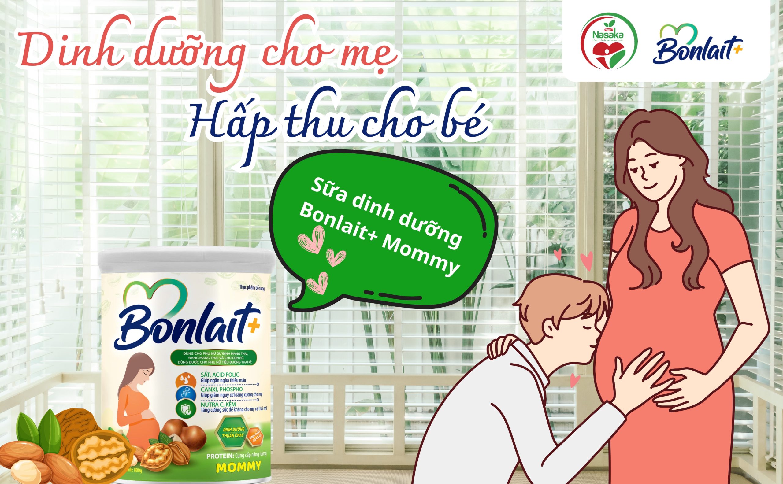 Dinh Dưỡng Cho Mẹ, Hấp Thu Cho Bé Với Sữa Dinh Dưỡng Bonlait+ Mommy