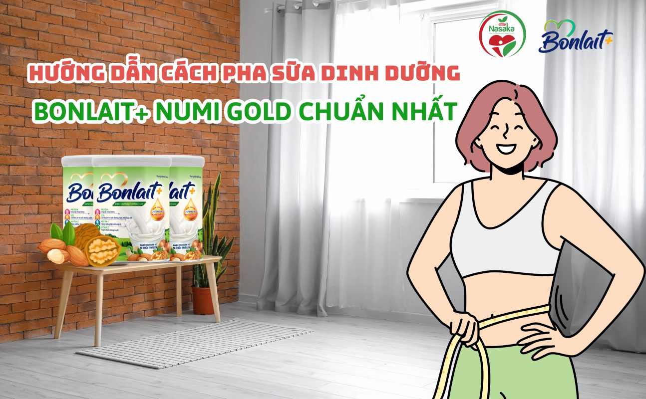 Hướng Dẫn Cách Pha Sữa Dinh Dưỡng Bonlait+ Numi Gold