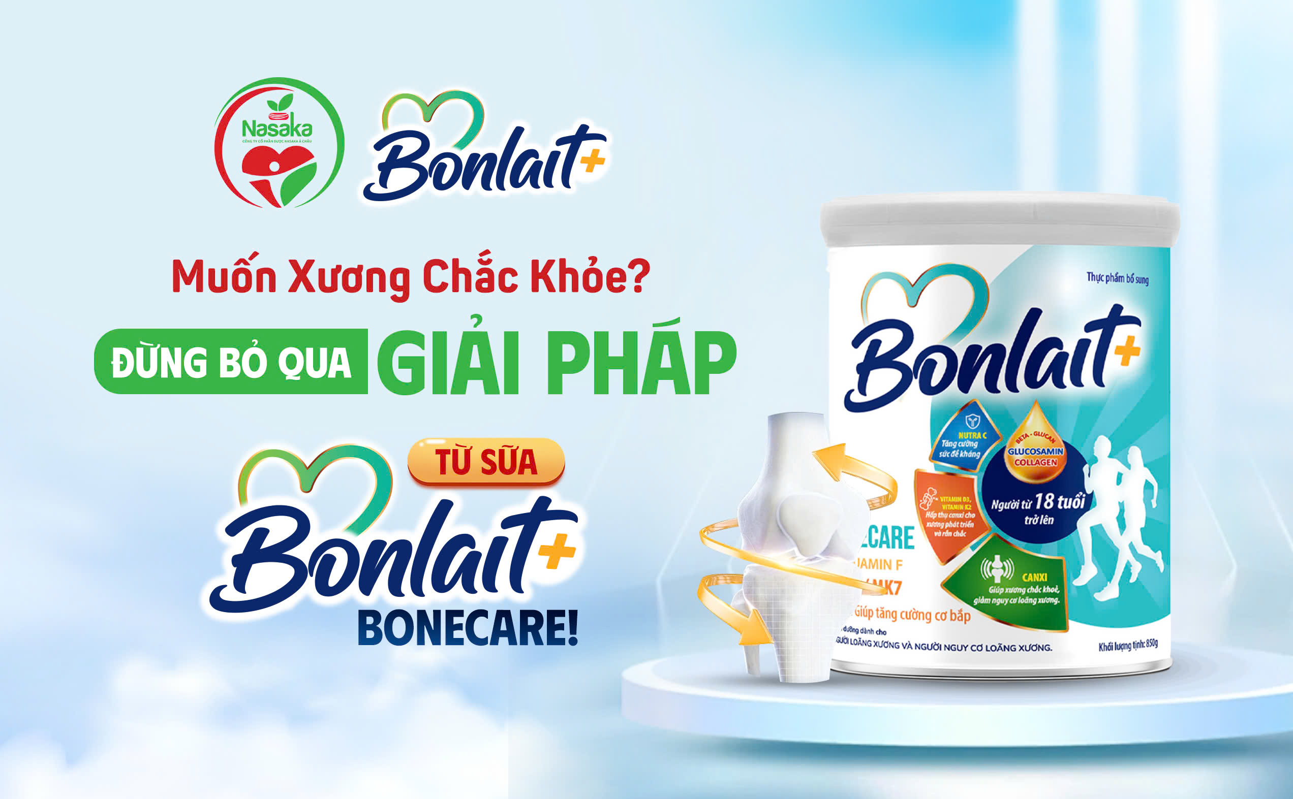 Muốn Xương Chắc Khỏe? Đừng Bỏ Qua Giải Pháp Từ Sữa Bonlait+ Bonecare!