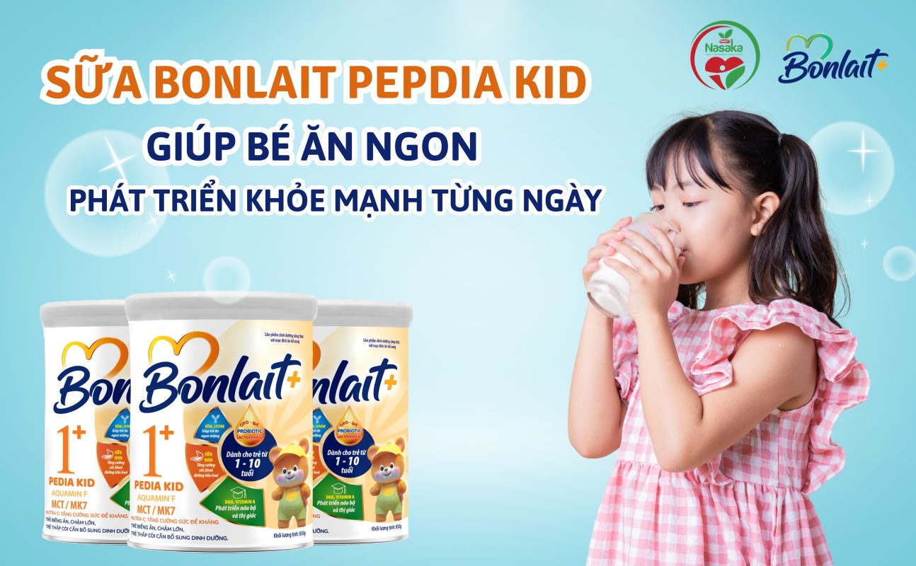 Sữa Bonlait Pedia Kid Giúp Bé Yêu Ăn Ngon, Phát Triển Khỏe Mạnh Từng Ngày